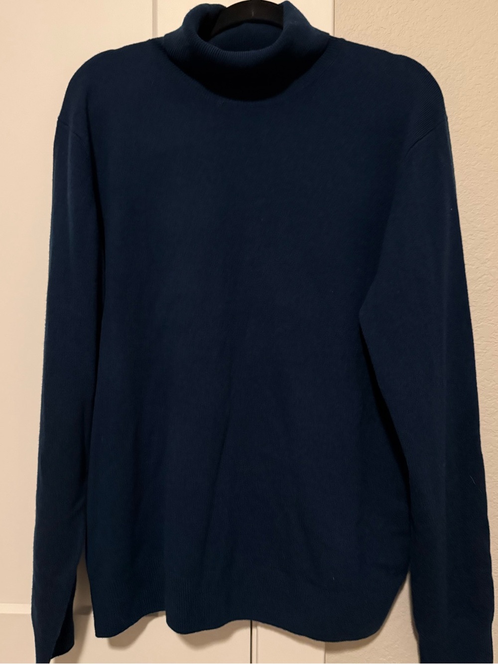 Cashmeren Dark Teal 100% Premium Wool Turtleneck Sweater - XL